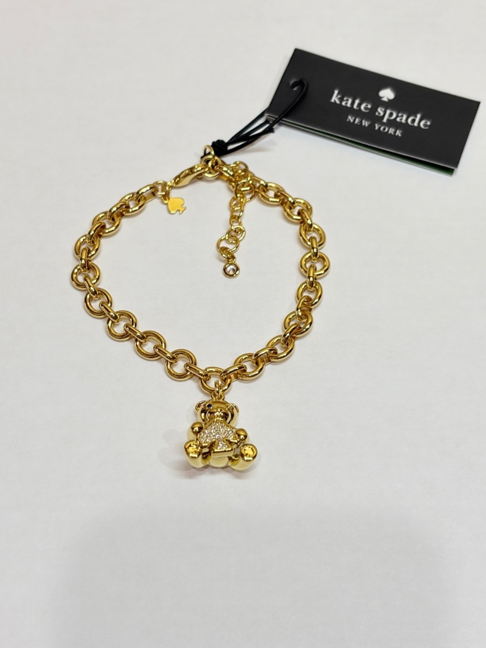 Kate Spade Teddy Bear Charm Bracelet